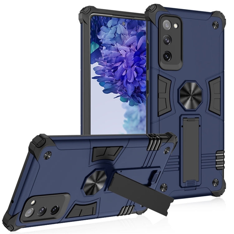 For Samsung Galaxy S20 FE 10 PCS Shockproof TPU + PC Protective Case with Invisible Holder