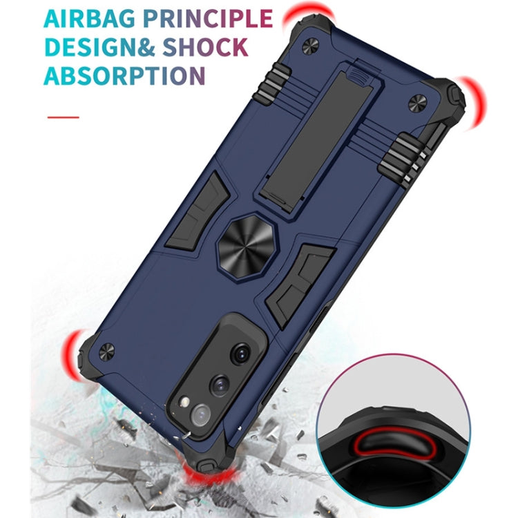 For Samsung Galaxy S20 FE 10 PCS Shockproof TPU + PC Protective Case with Invisible Holder