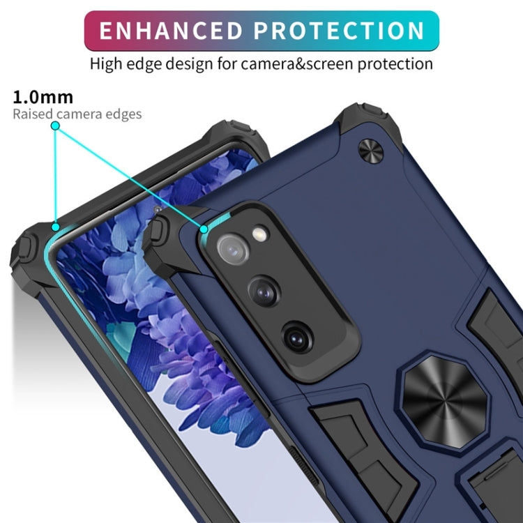 For Samsung Galaxy S20 FE 10 PCS Shockproof TPU + PC Protective Case with Invisible Holder