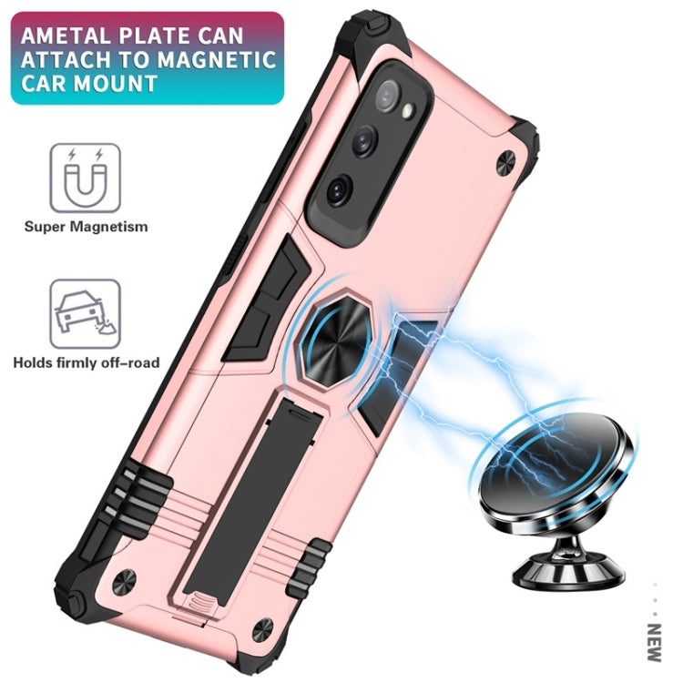 For Samsung Galaxy S20 FE 10 PCS Shockproof TPU + PC Protective Case with Invisible Holder