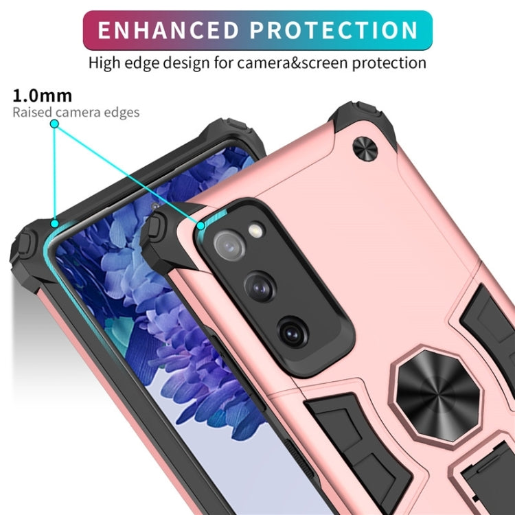 For Samsung Galaxy S20 FE 10 PCS Shockproof TPU + PC Protective Case with Invisible Holder