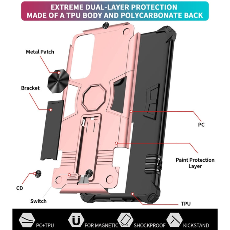 For Samsung Galaxy S20 FE 10 PCS Shockproof TPU + PC Protective Case with Invisible Holder