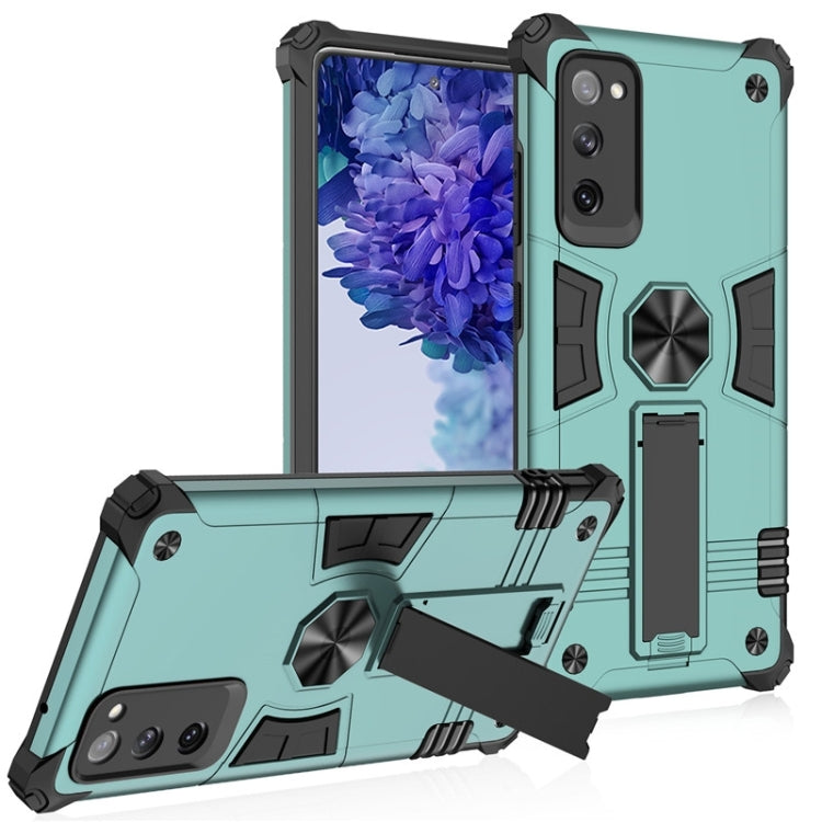 For Samsung Galaxy S20 FE 10 PCS Shockproof TPU + PC Protective Case with Invisible Holder