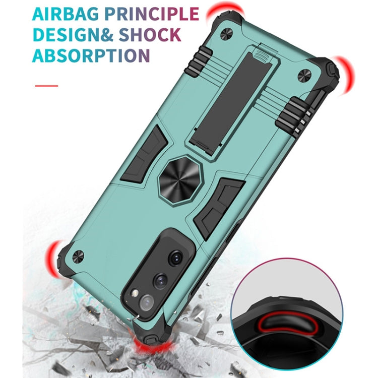 For Samsung Galaxy S20 FE 10 PCS Shockproof TPU + PC Protective Case with Invisible Holder