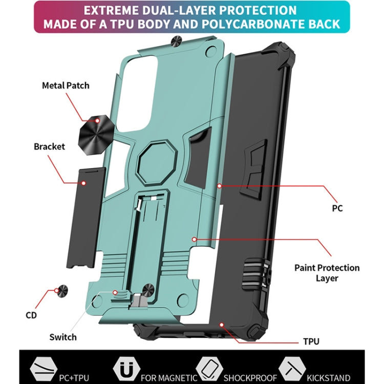 For Samsung Galaxy S20 FE 10 PCS Shockproof TPU + PC Protective Case with Invisible Holder