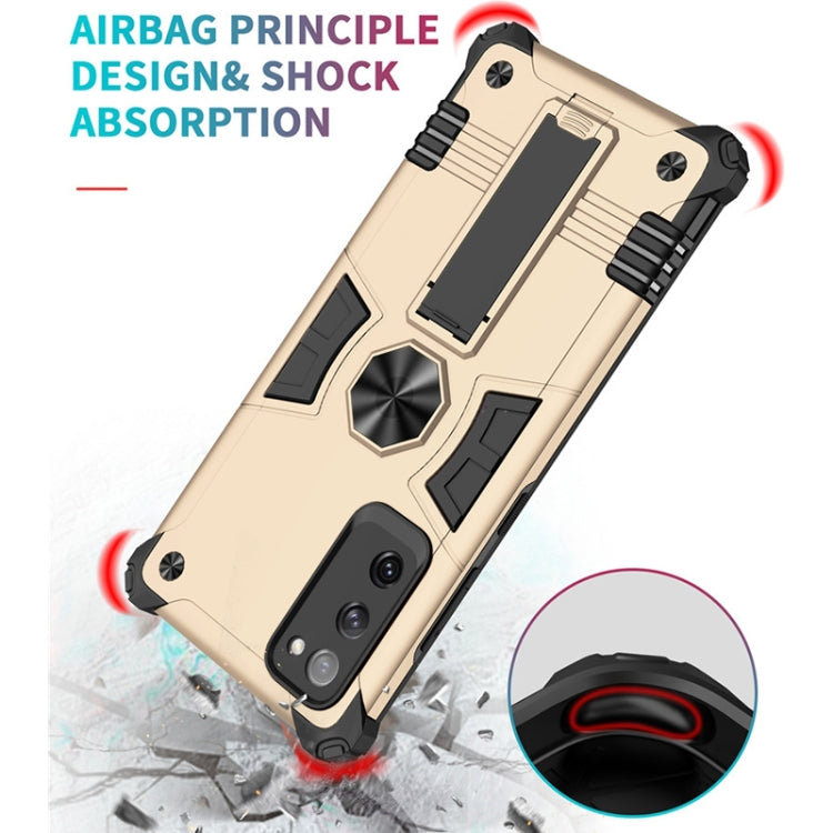 For Samsung Galaxy S20 FE 10 PCS Shockproof TPU + PC Protective Case with Invisible Holder