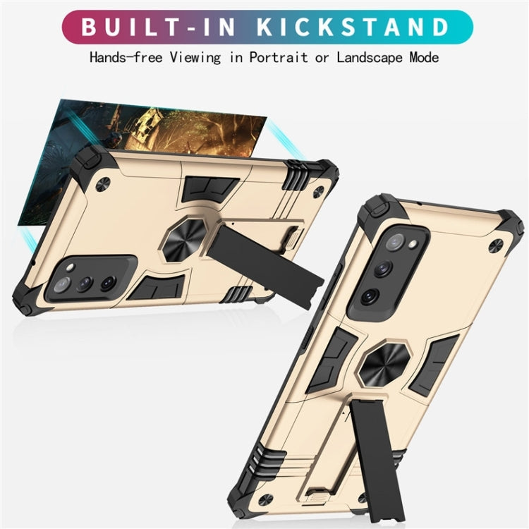 For Samsung Galaxy S20 FE 10 PCS Shockproof TPU + PC Protective Case with Invisible Holder