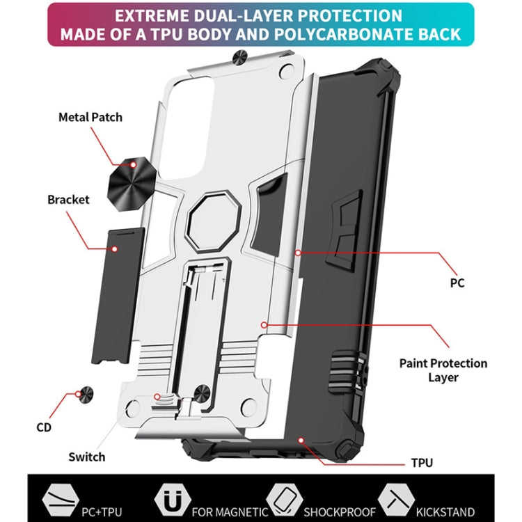 For Samsung Galaxy S20 FE 10 PCS Shockproof TPU + PC Protective Case with Invisible Holder