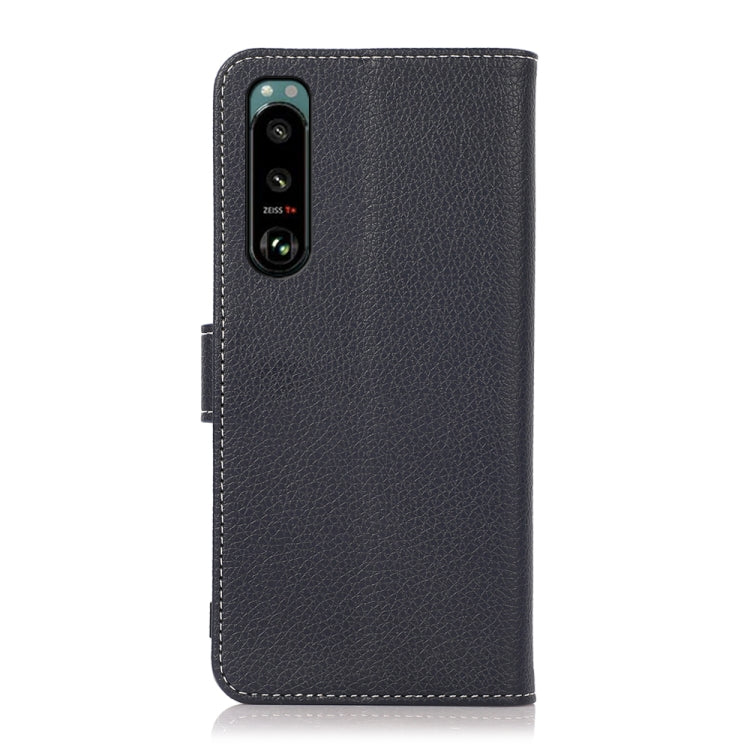 For Sony Xperia 5 III Litchi Texture PU + TPU Horizontal Flip Leather Case with Holder & Card Slots & Wallet