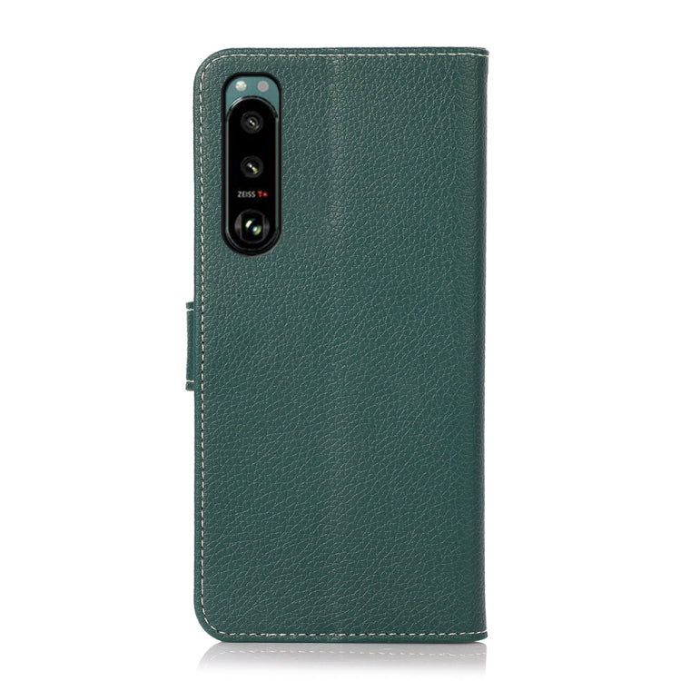 For Sony Xperia 5 III Litchi Texture PU + TPU Horizontal Flip Leather Case with Holder & Card Slots & Wallet