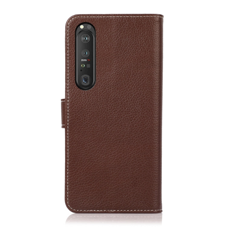 For Sony Xperia 1 III Litchi Texture PU + TPU Horizontal Flip Leather Case with Holder & Card Slots & Wallet