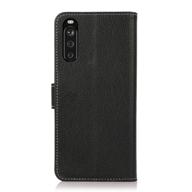 For Sony Xperia 10 III Litchi Texture PU + TPU Horizontal Flip Leather Case with Holder & Card Slots & Wallet