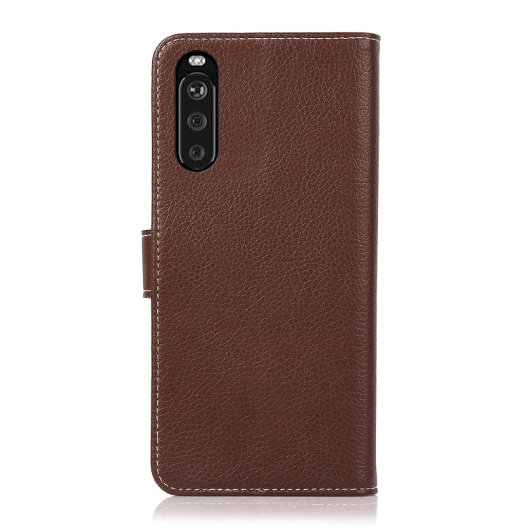 For Sony Xperia 10 III Litchi Texture PU + TPU Horizontal Flip Leather Case with Holder & Card Slots & Wallet