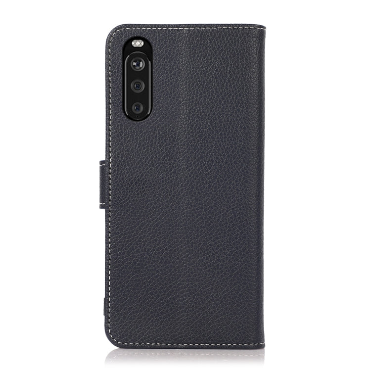 For Sony Xperia 10 III Litchi Texture PU + TPU Horizontal Flip Leather Case with Holder & Card Slots & Wallet