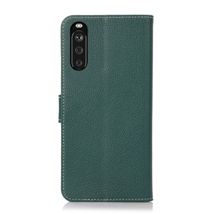 For Sony Xperia 10 III Litchi Texture PU + TPU Horizontal Flip Leather Case with Holder & Card Slots & Wallet