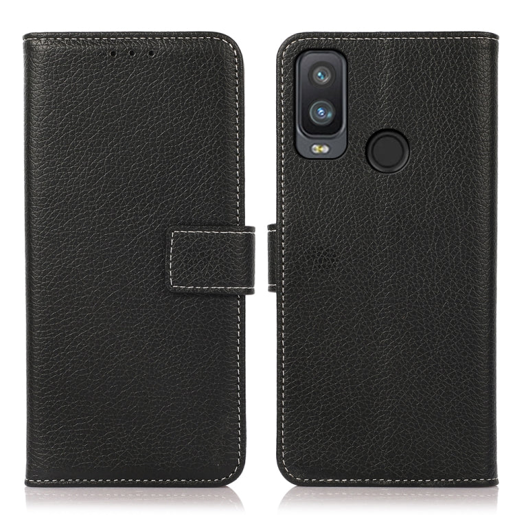 For Alcatel 1L 2021 Litchi Texture PU + TPU Horizontal Flip Leather Case with Holder & Card Slots & Wallet