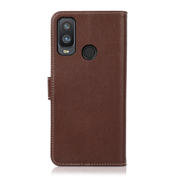For Alcatel 1L 2021 Litchi Texture PU + TPU Horizontal Flip Leather Case with Holder & Card Slots & Wallet
