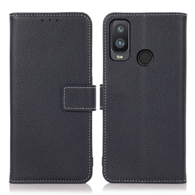 For Alcatel 1L 2021 Litchi Texture PU + TPU Horizontal Flip Leather Case with Holder & Card Slots & Wallet