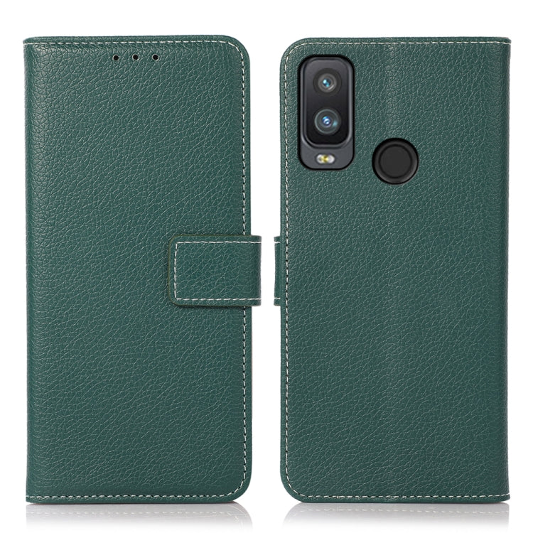 For Alcatel 1L 2021 Litchi Texture PU + TPU Horizontal Flip Leather Case with Holder & Card Slots & Wallet