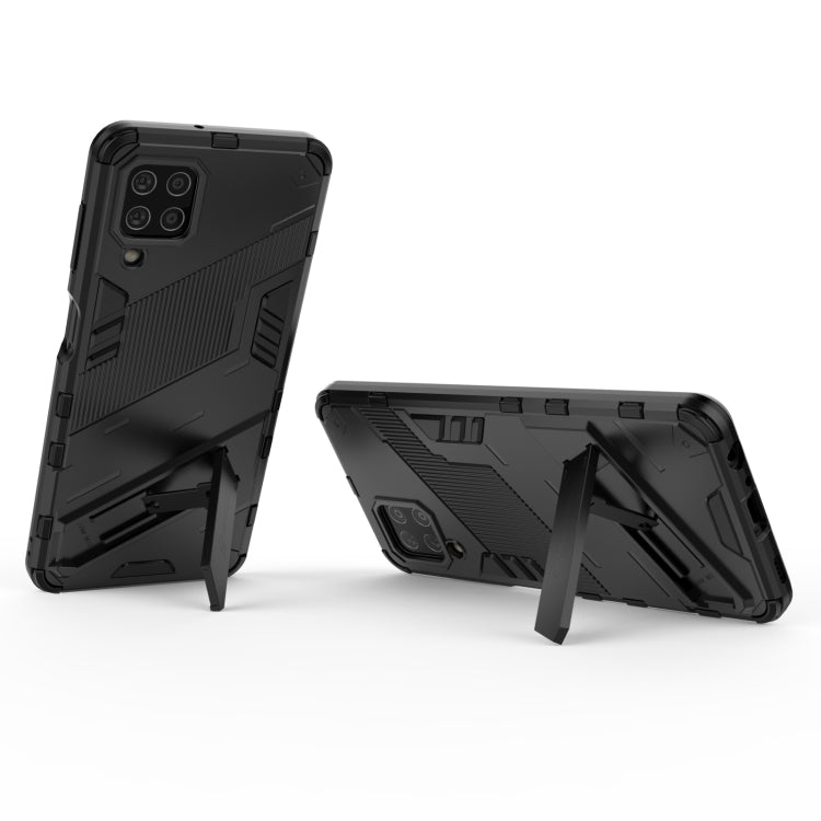 For Samsung Galaxy M32 Punk Armor 2 in 1 PC + TPU Shockproof Case with Invisible Holder