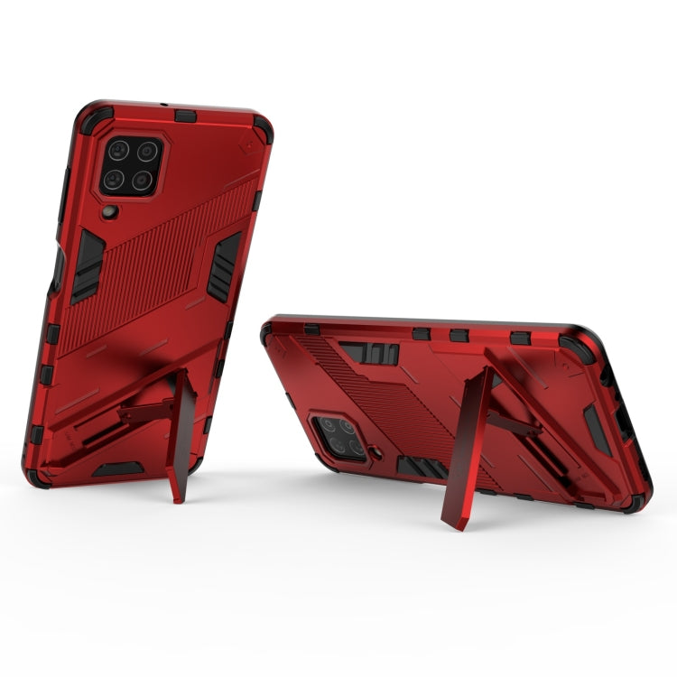 For Samsung Galaxy M32 Punk Armor 2 in 1 PC + TPU Shockproof Case with Invisible Holder