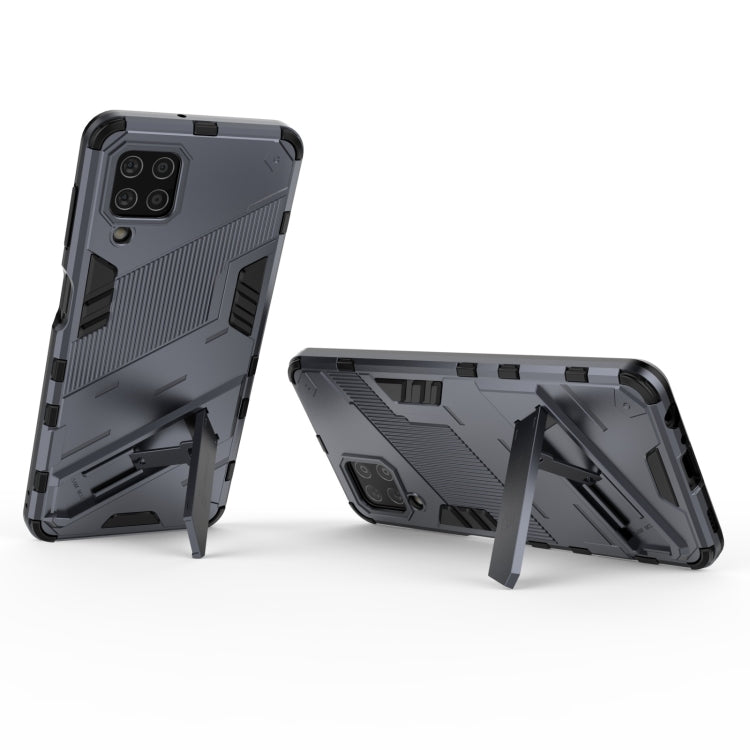 For Samsung Galaxy M32 Punk Armor 2 in 1 PC + TPU Shockproof Case with Invisible Holder