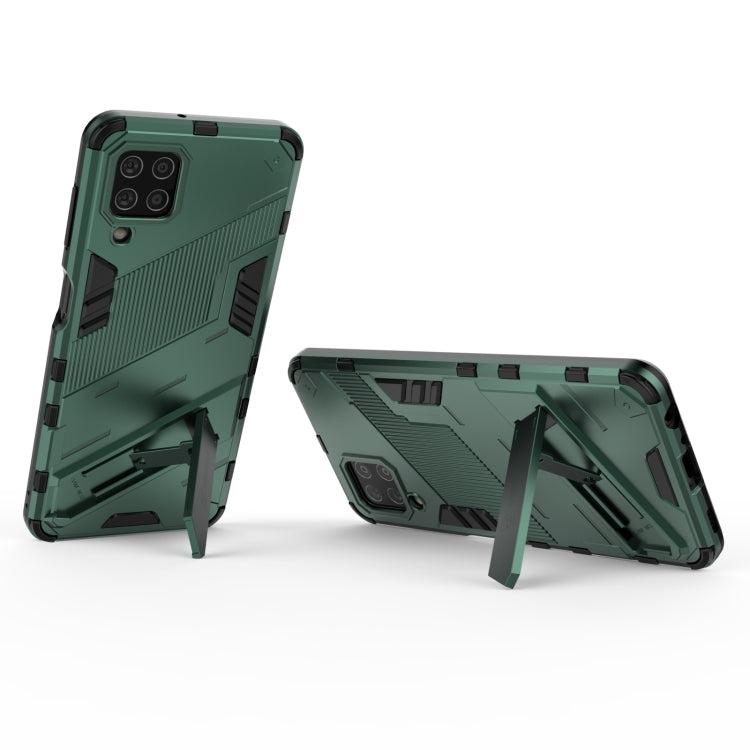For Samsung Galaxy M32 Punk Armor 2 in 1 PC + TPU Shockproof Case with Invisible Holder
