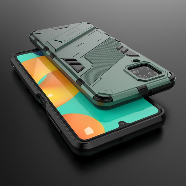For Samsung Galaxy M32 Punk Armor 2 in 1 PC + TPU Shockproof Case with Invisible Holder