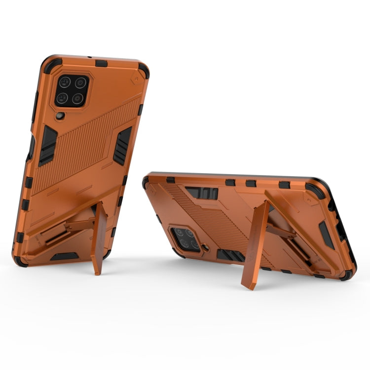 For Samsung Galaxy M32 Punk Armor 2 in 1 PC + TPU Shockproof Case with Invisible Holder