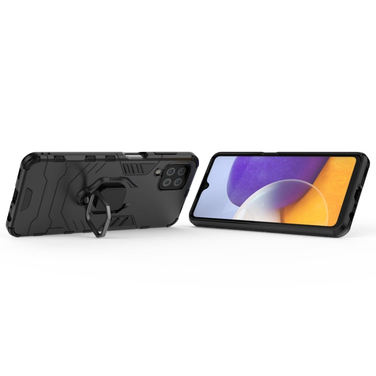 For Samsung Galaxy M32 Indian Version PC + TPU Shockproof Protective Case with Magnetic Ring Holder