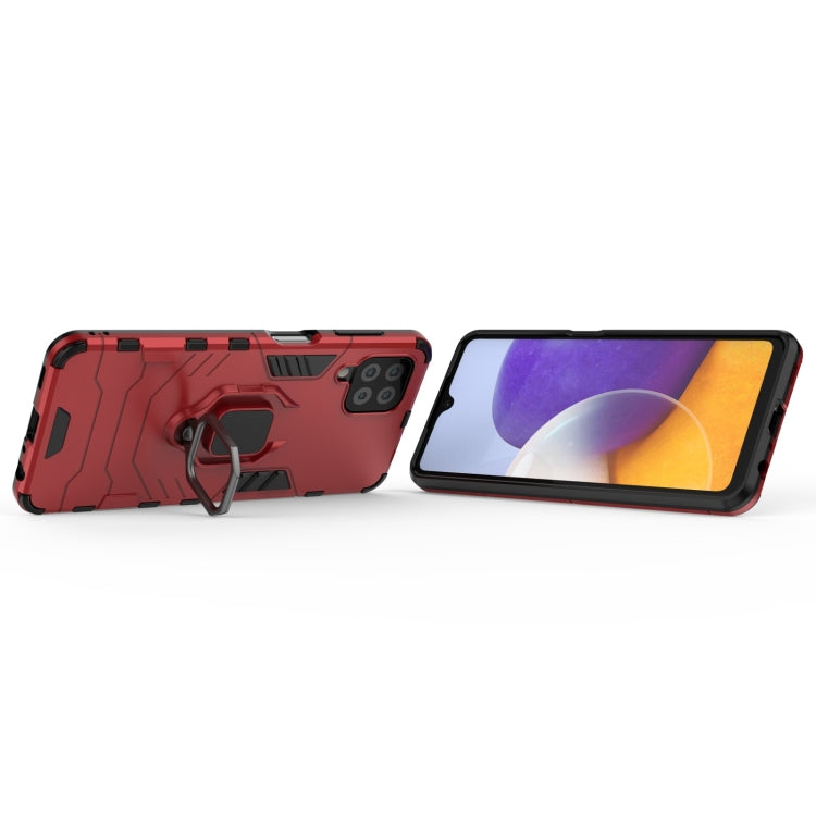 For Samsung Galaxy M32 Indian Version PC + TPU Shockproof Protective Case with Magnetic Ring Holder