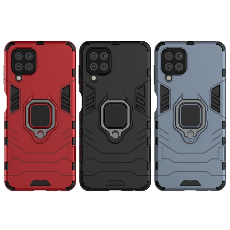 For Samsung Galaxy M32 Indian Version PC + TPU Shockproof Protective Case with Magnetic Ring Holder