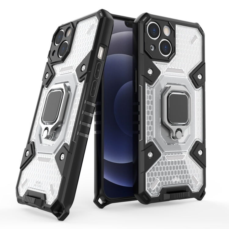 For iPhone 13 Space PC+TPU Ring Holder Protective Case