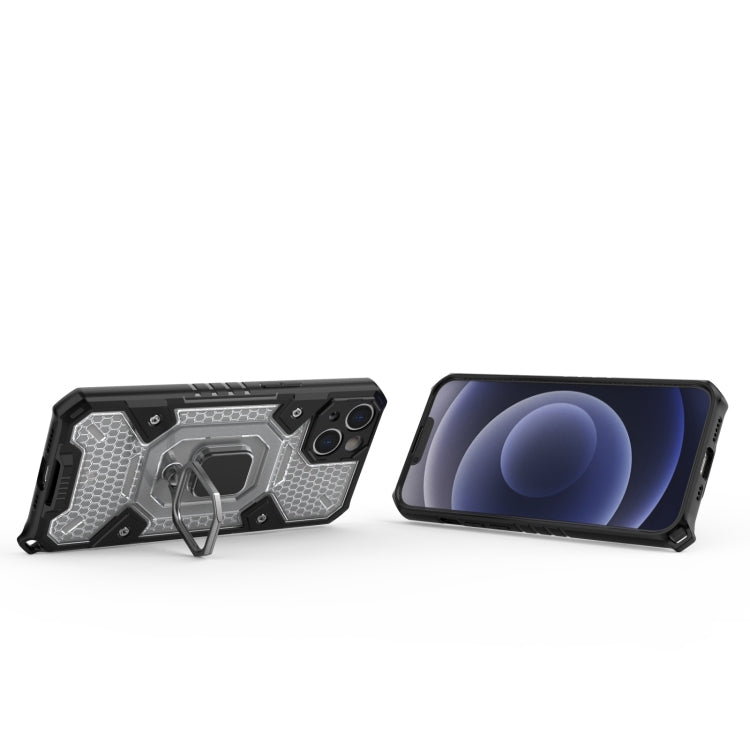 For iPhone 13 Space PC+TPU Ring Holder Protective Case