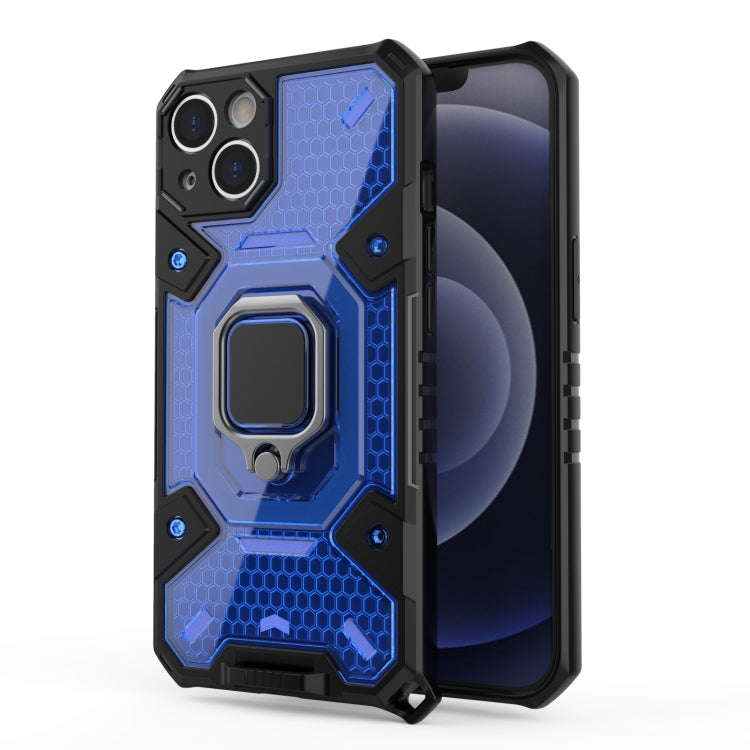 For iPhone 13 Space PC+TPU Ring Holder Protective Case
