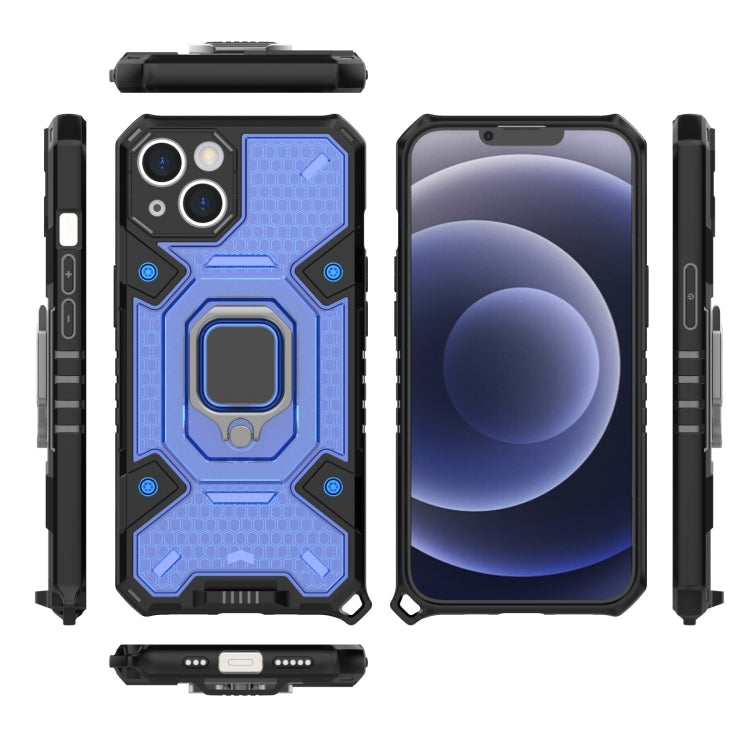 For iPhone 13 Space PC+TPU Ring Holder Protective Case
