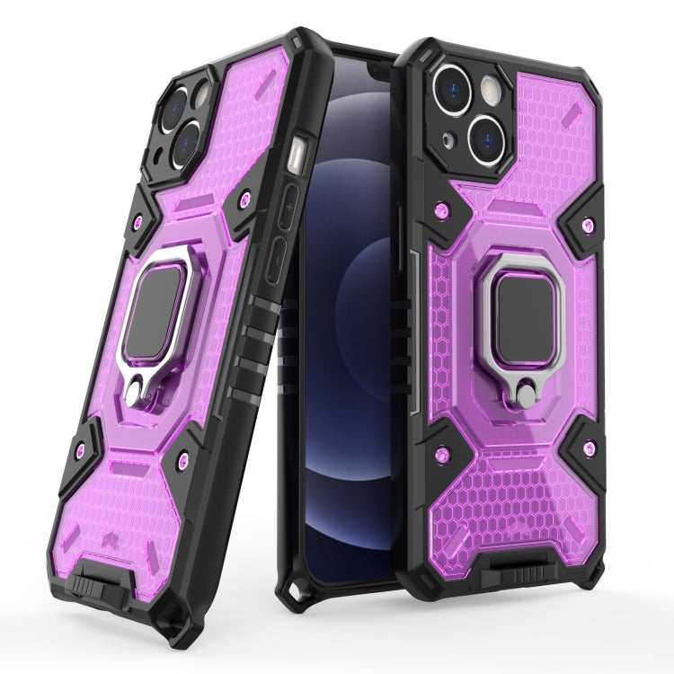 For iPhone 13 Space PC+TPU Ring Holder Protective Case