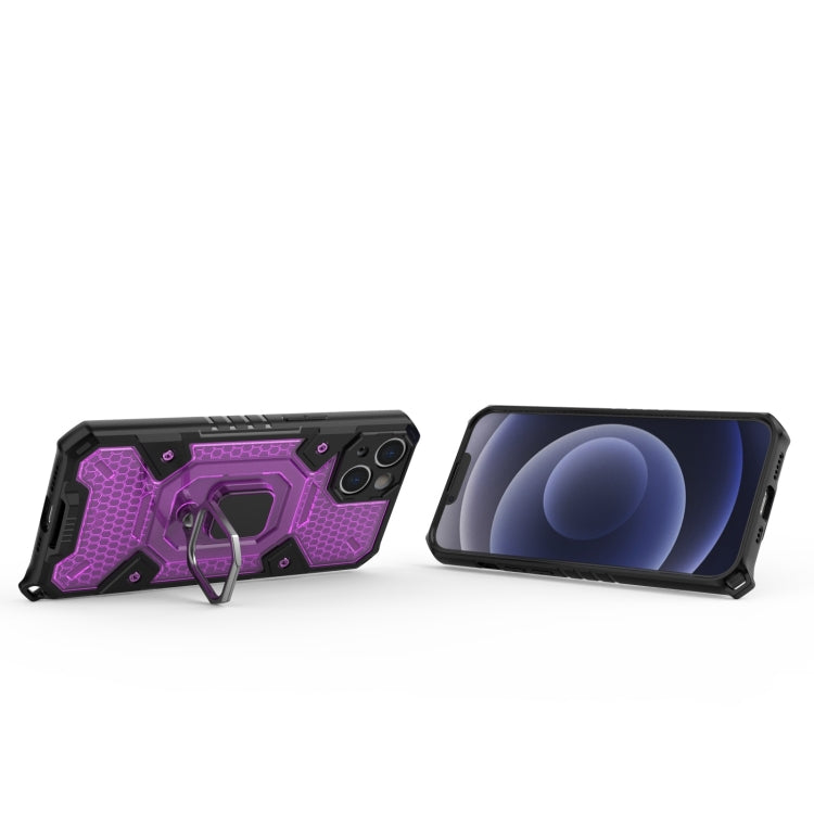 For iPhone 13 Space PC+TPU Ring Holder Protective Case