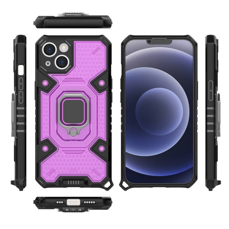For iPhone 13 Space PC+TPU Ring Holder Protective Case