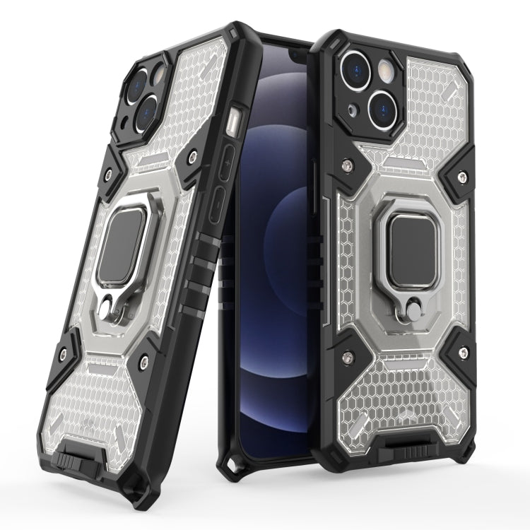 For iPhone 13 Space PC+TPU Ring Holder Protective Case