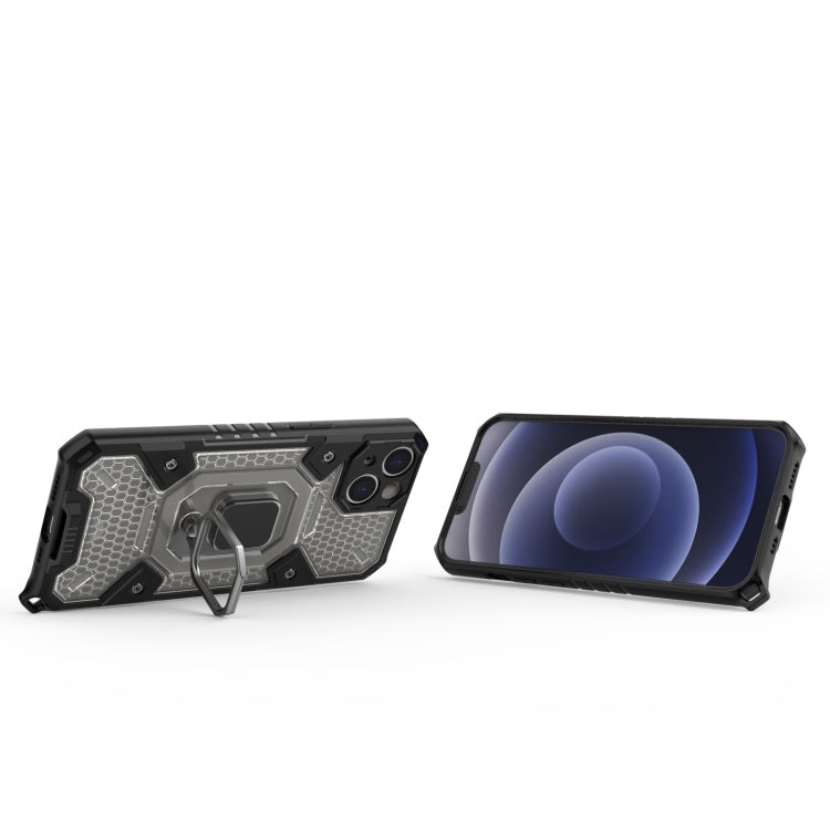 For iPhone 13 Space PC+TPU Ring Holder Protective Case
