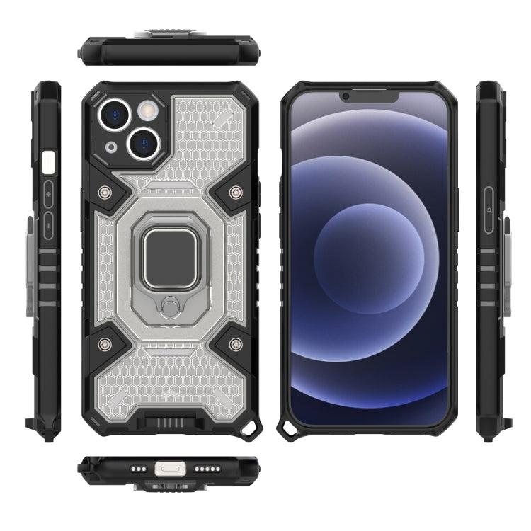 For iPhone 13 Space PC+TPU Ring Holder Protective Case