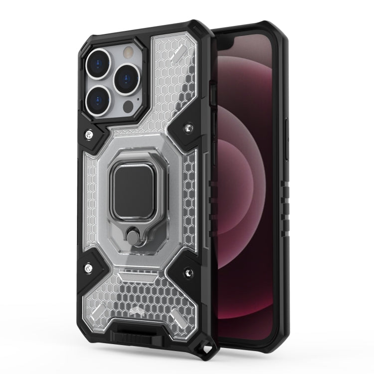 For iPhone 13 Pro Space PC+TPU Ring Holder Protective Case