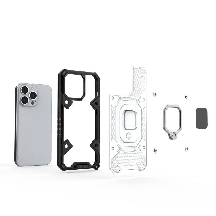 For iPhone 13 Pro Space PC+TPU Ring Holder Protective Case