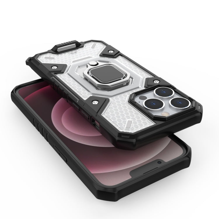 For iPhone 13 Pro Space PC+TPU Ring Holder Protective Case