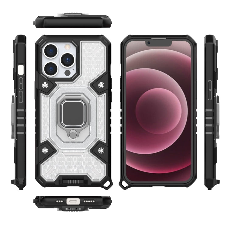 For iPhone 13 Pro Space PC+TPU Ring Holder Protective Case