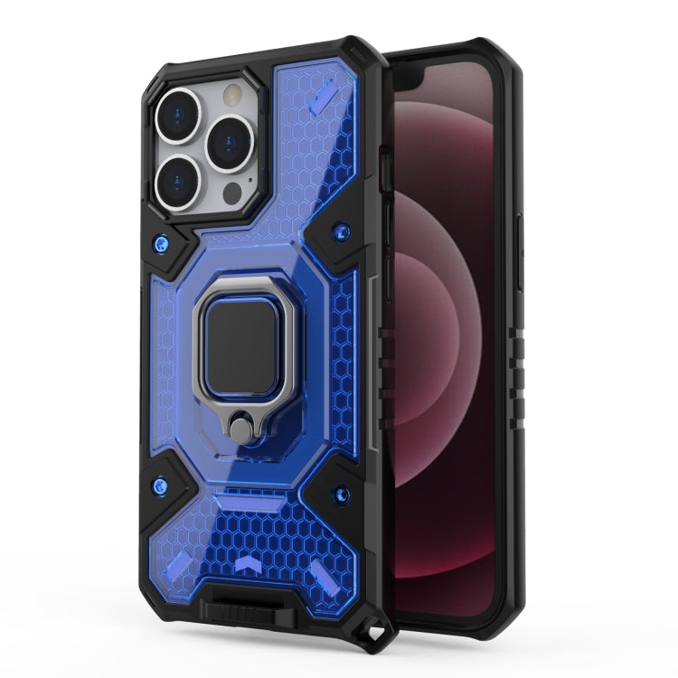 For iPhone 13 Pro Space PC+TPU Ring Holder Protective Case