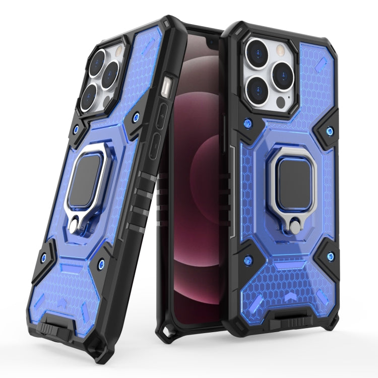 For iPhone 13 Pro Space PC+TPU Ring Holder Protective Case