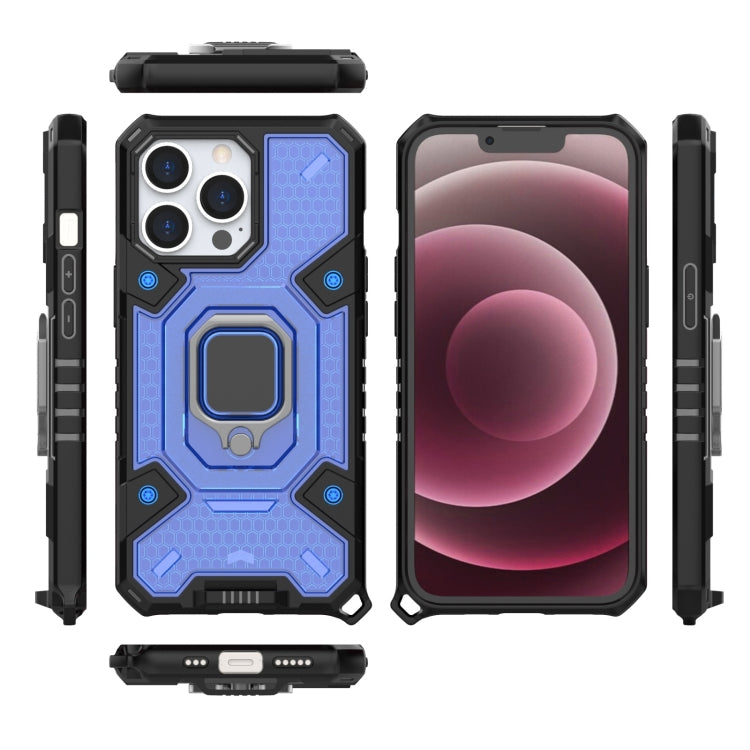 For iPhone 13 Pro Space PC+TPU Ring Holder Protective Case