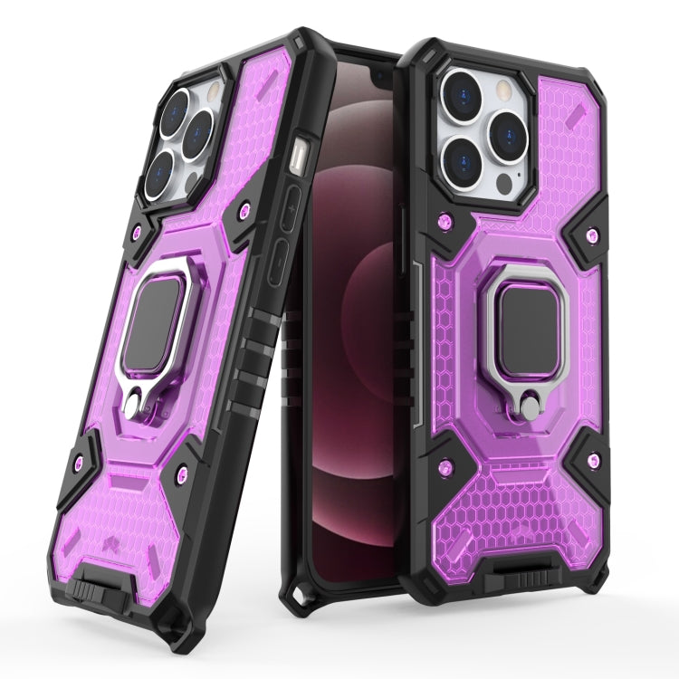 For iPhone 13 Pro Space PC+TPU Ring Holder Protective Case